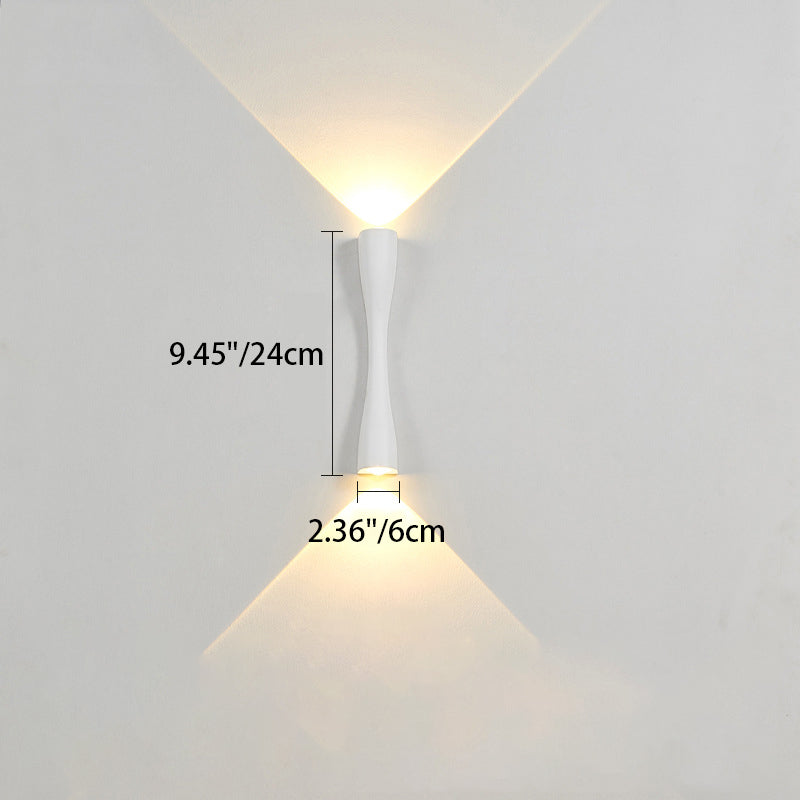 Cylinder Dumbbell Aluminum Living Wall Lamp