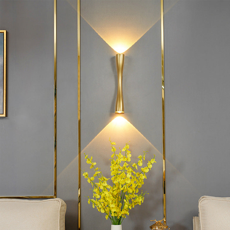 Cylinder Dumbbell Aluminum Living Wall Lamp
