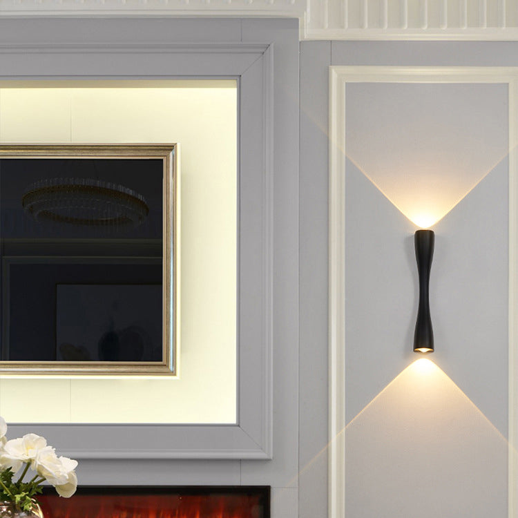 Cylinder Dumbbell Aluminum Living Wall Lamp