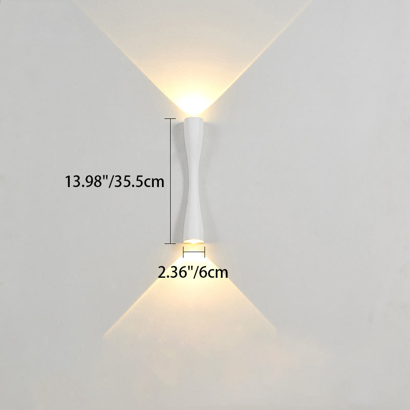 Cylinder Dumbbell Aluminum Living Wall Lamp