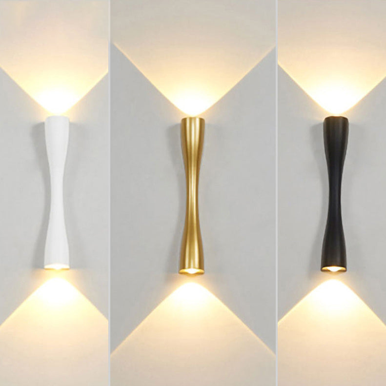 Cylinder Dumbbell Aluminum Living Wall Lamp