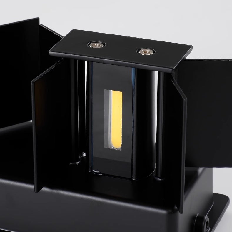 Square Rectangular Aluminum Living Wall Lamp