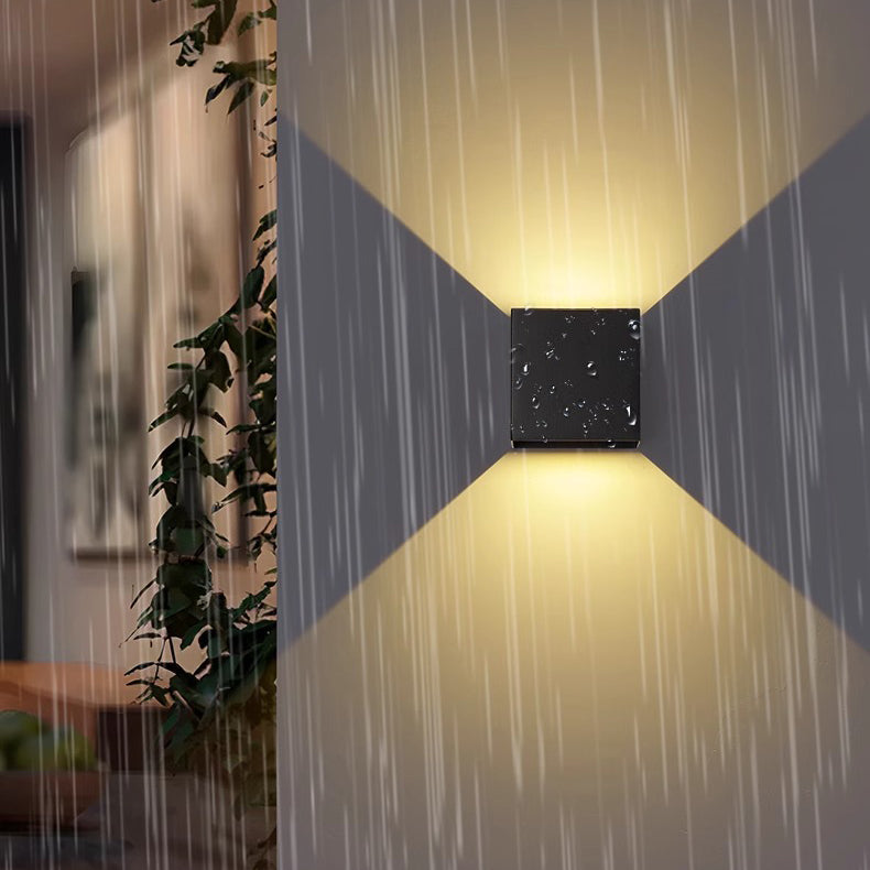 Square Rectangular Aluminum Living Wall Lamp