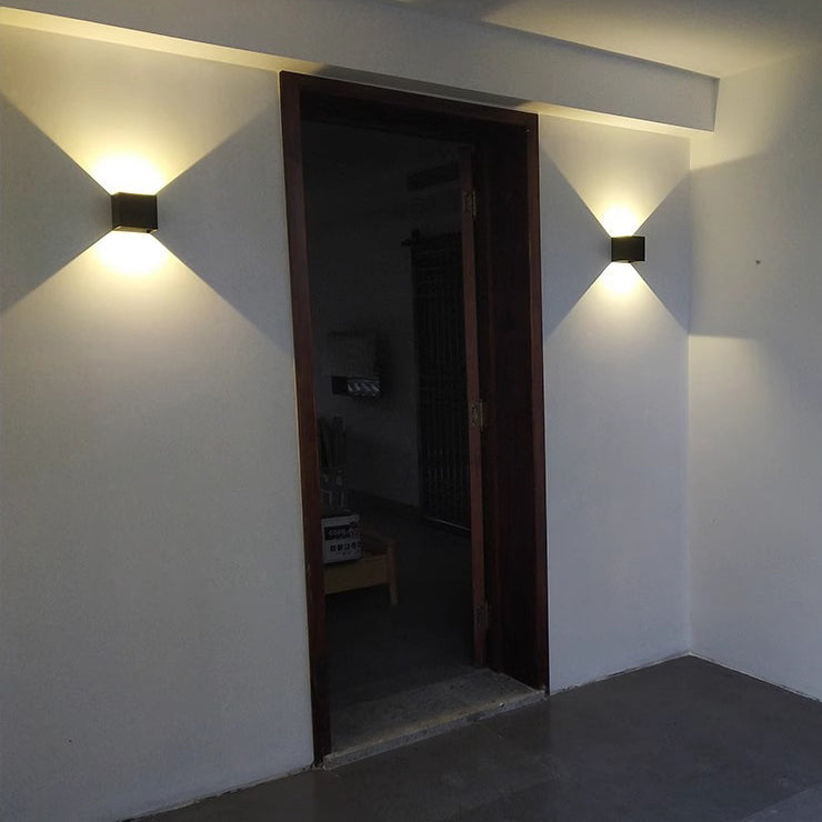 Square Rectangular Aluminum Living Wall Lamp