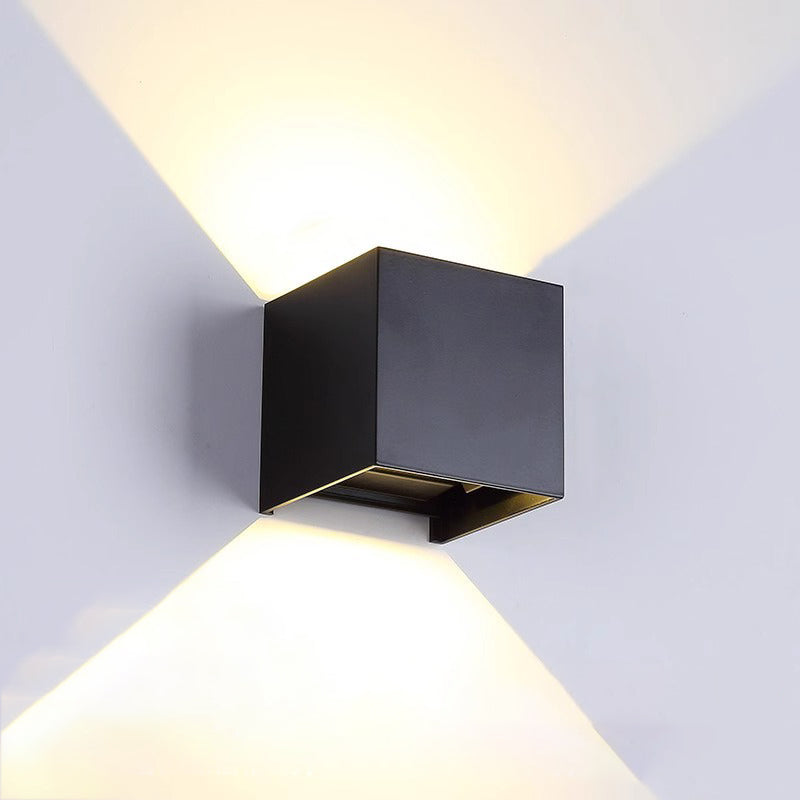 Square Rectangular Aluminum Living Wall Lamp