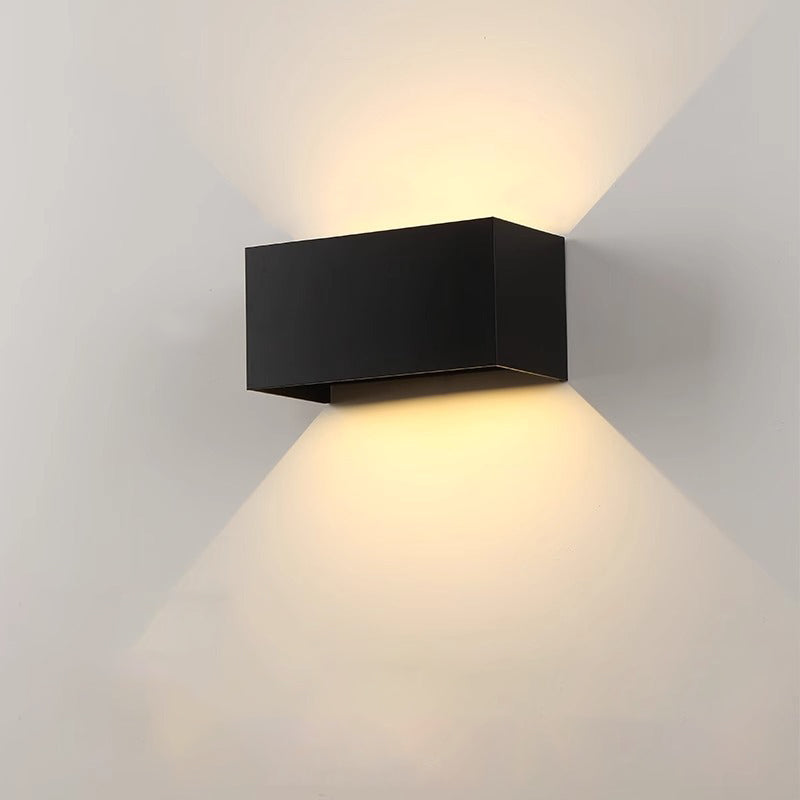 Square Rectangular Aluminum Living Wall Lamp
