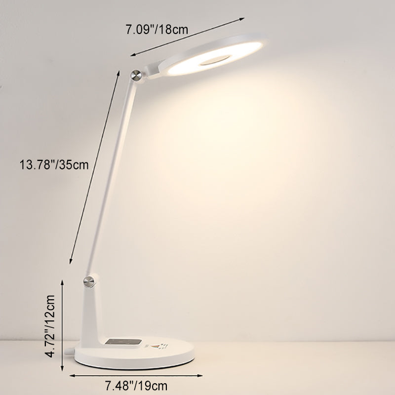 Round Rectangle ABS Aluminum Table Lamp