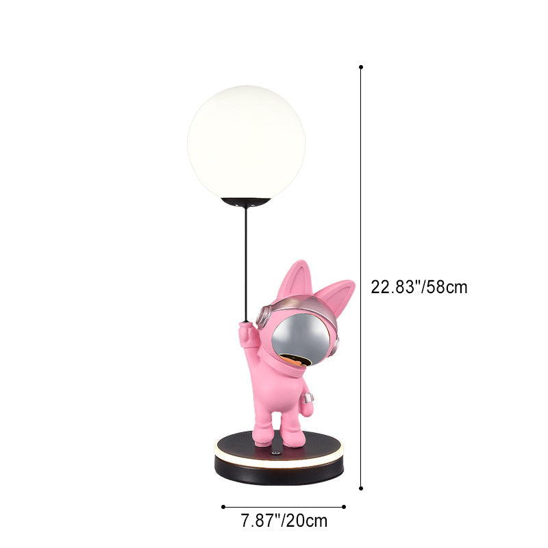 Cartoon Kids Space Rabbit Table Lamp