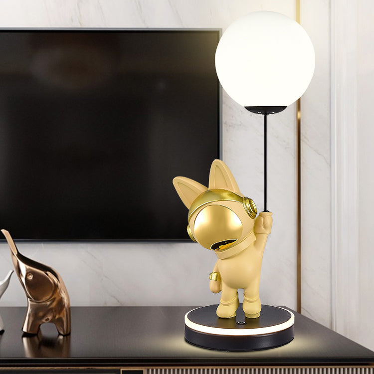 Cartoon Kids Space Rabbit Table Lamp