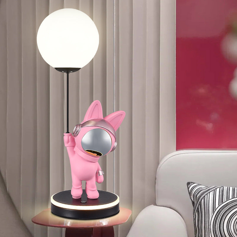 Cartoon Kids Space Rabbit Table Lamp