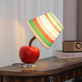 Cute Apple Rainbow Stripe Table Lamp