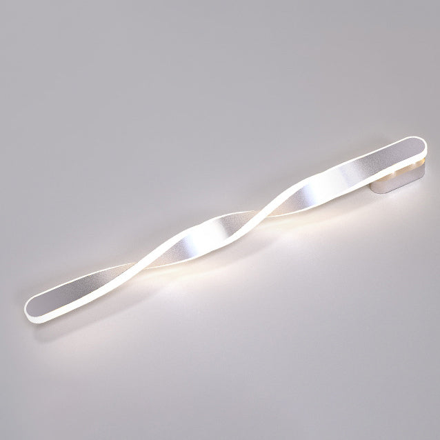 Long Oval Spiral Aluminum Wall Lamp