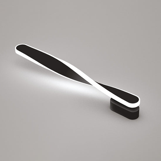 Long Oval Spiral Aluminum Wall Lamp