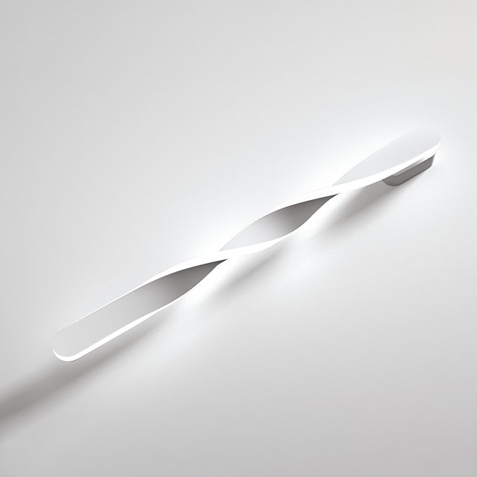 Long Oval Spiral Aluminum Wall Lamp