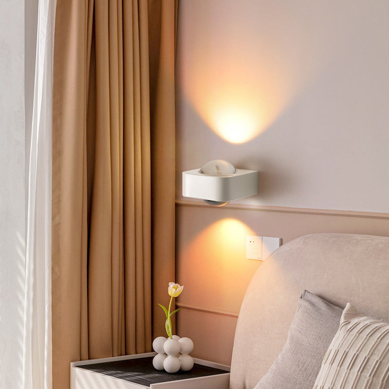 Square Half Round Rounded Wall Lamp