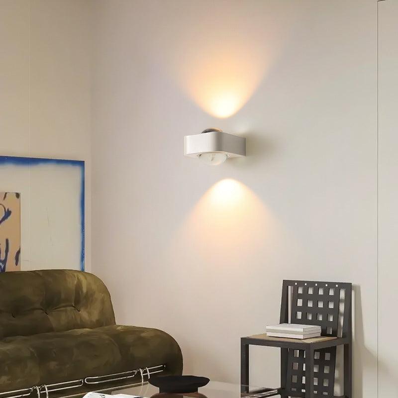Square Half Round Rounded Wall Lamp