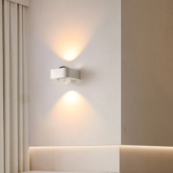 Square Half Round Rounded Wall Lamp