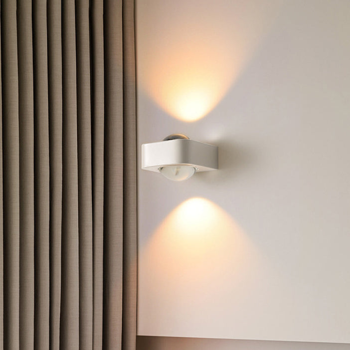 Square Half Round Rounded Wall Lamp