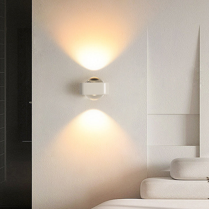 Square Half Round Rounded Wall Lamp
