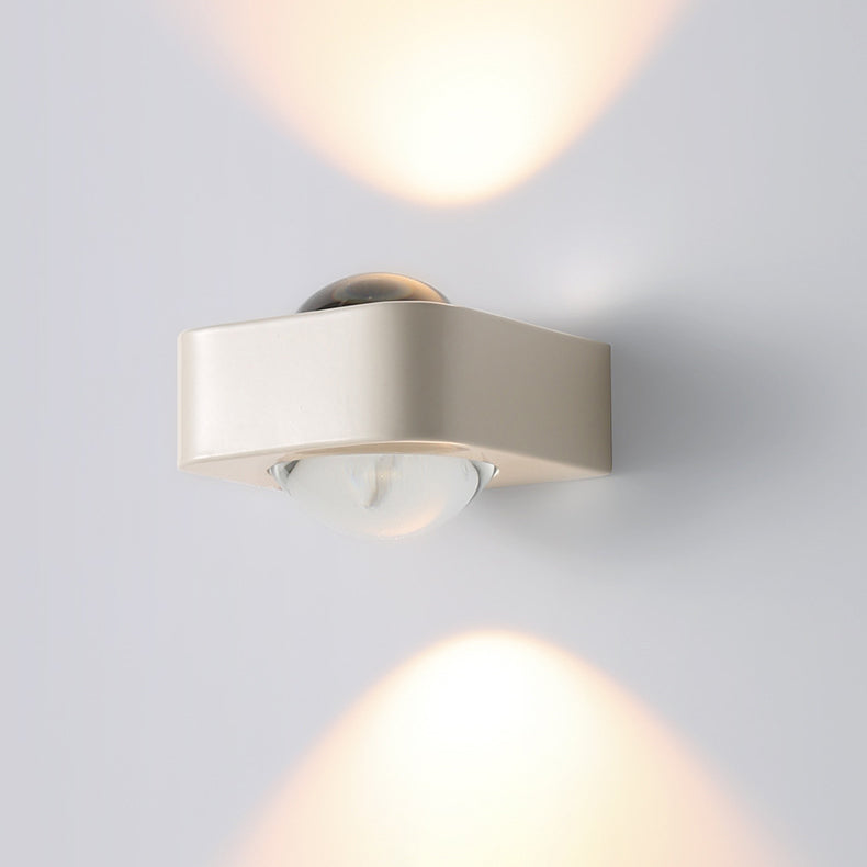 Square Half Round Rounded Wall Lamp