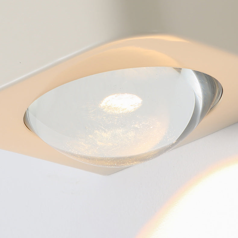 Square Half Round Rounded Wall Lamp