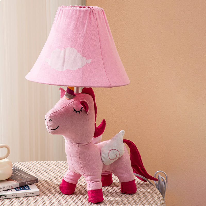Cartoon Kids Unicorn Round Table Lamp
