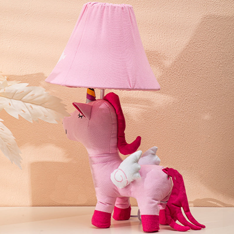 Cartoon Kids Unicorn Round Table Lamp
