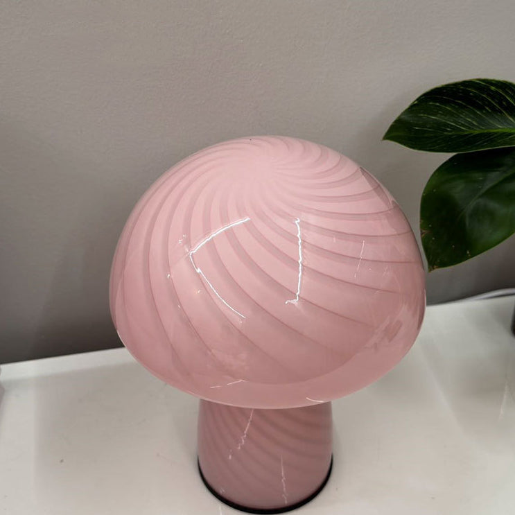 Cylinder Half Round Mushroom Table Lamp
