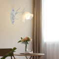 Flower Branch Iron Glass Wall Lamp