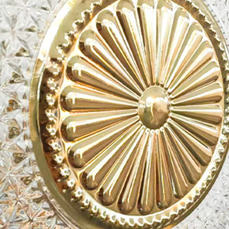 Round Pattern Crystal Acrylic Wall Lamp