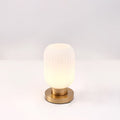 Round Cylinder Striped Iron Table Lamp