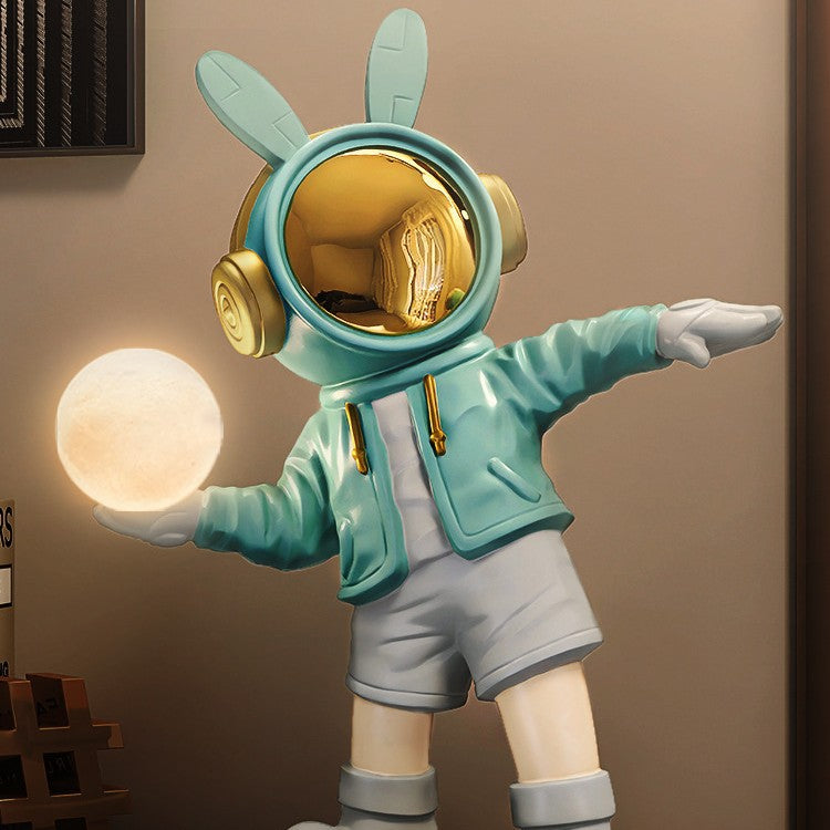 Cartoon Kids Astronaut Rabbit Table Lamp