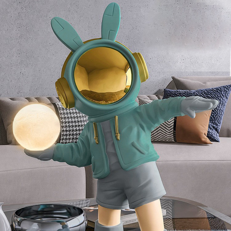 Cartoon Kids Astronaut Rabbit Table Lamp
