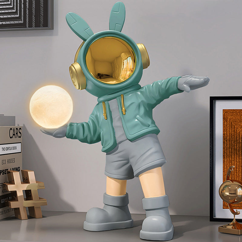 Cartoon Kids Astronaut Rabbit Table Lamp