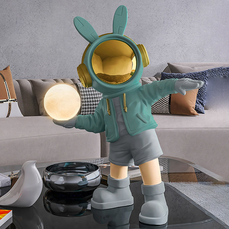 Cartoon Kids Astronaut Rabbit Table Lamp