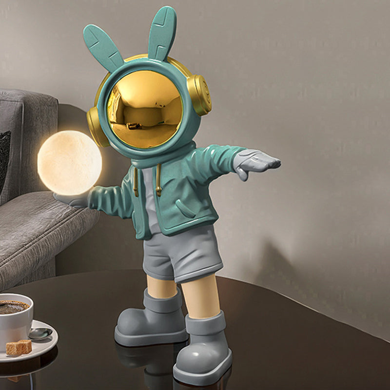 Cartoon Kids Astronaut Rabbit Table Lamp