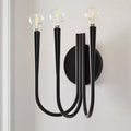 Arc Branch Disc Hardware 3-Light Wall Lamp