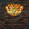 Semicircle Flower Lattice Pattern Wall Lamp