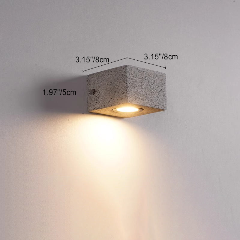 Square Rectangle Terrazzo Hardware Outdoor Light