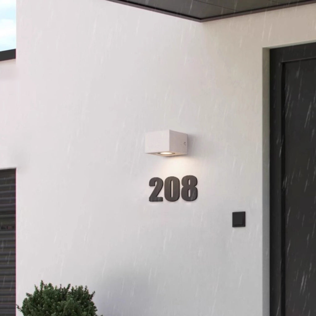 Square Rectangle Terrazzo Hardware Outdoor Light