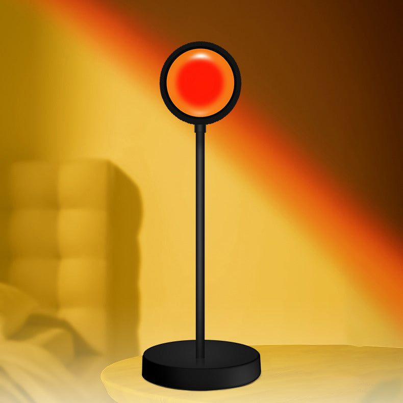 Round Sunset Disc ABS Table Lamp