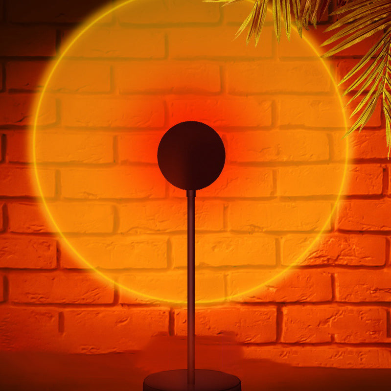 Round Sunset Disc ABS Table Lamp