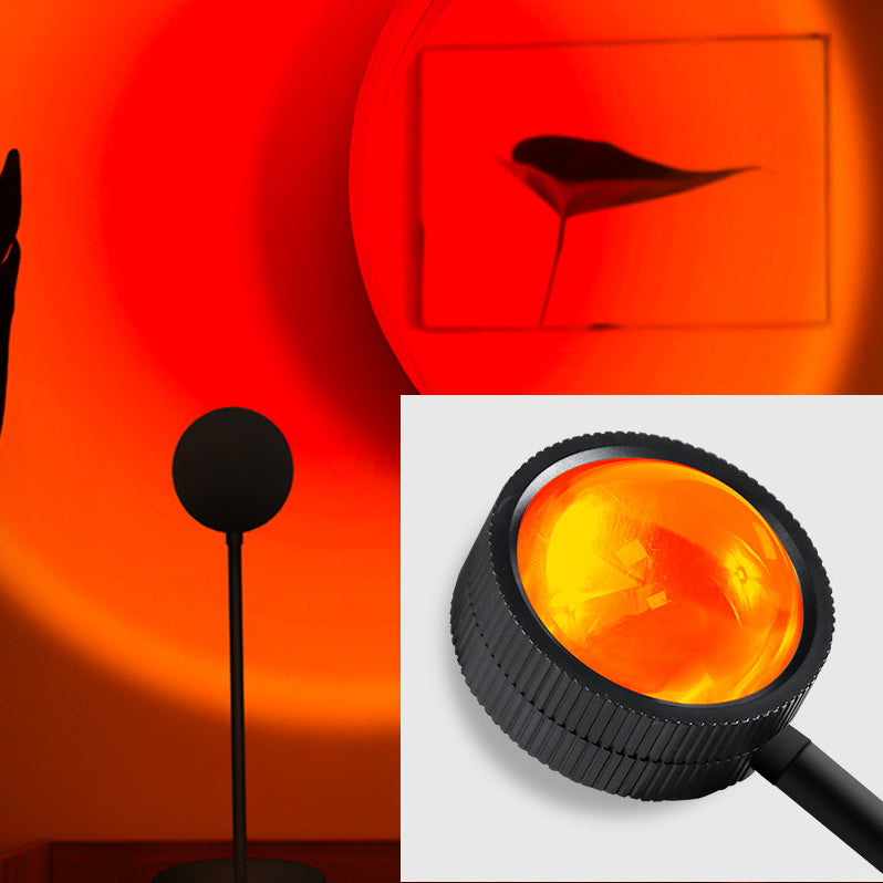 Round Sunset Disc ABS Table Lamp