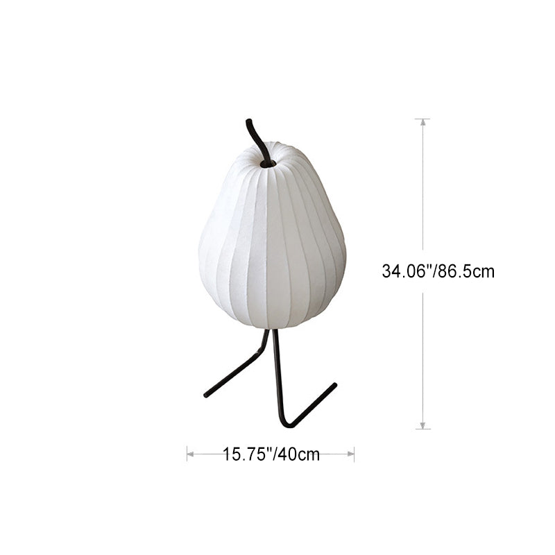 Pear Line Iron Fabric Floor Lamp