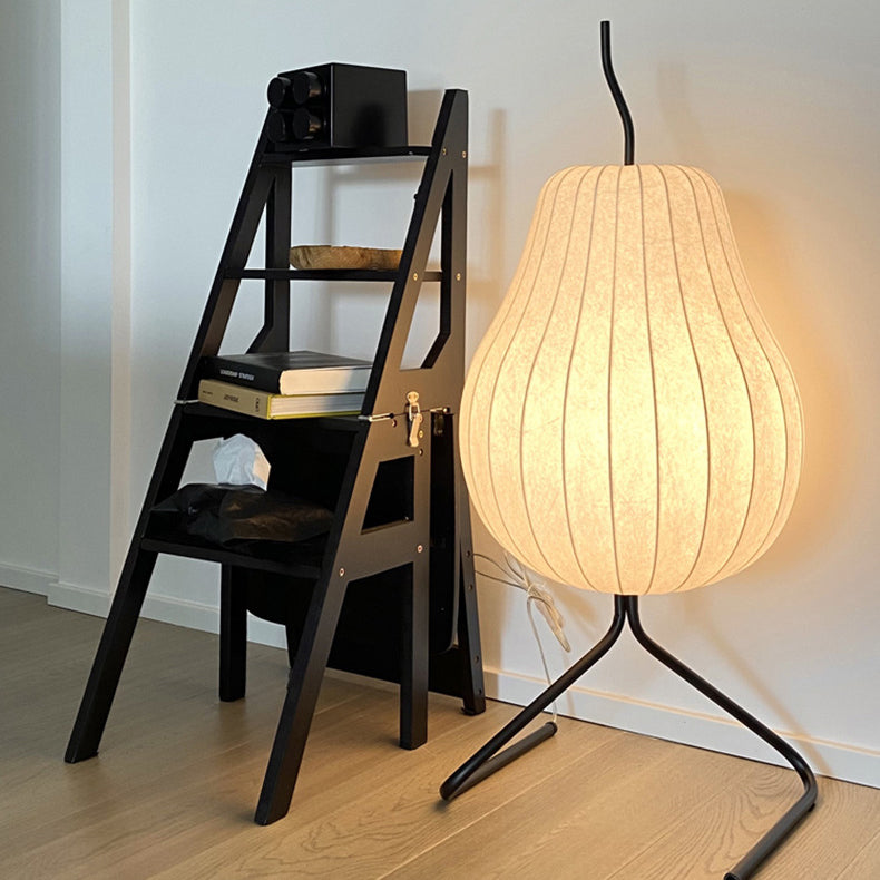 Pear Line Iron Fabric Floor Lamp