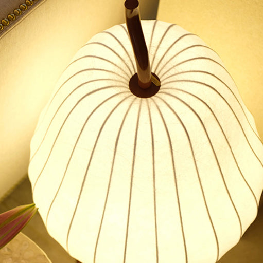 Pear Line Iron Fabric Floor Lamp