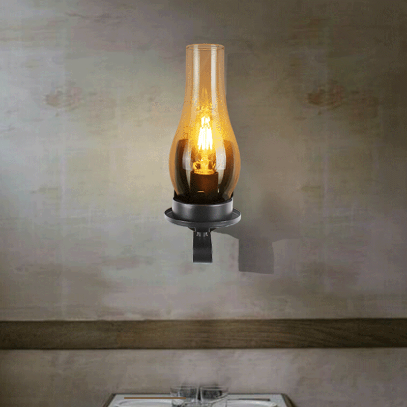 Oval Cylinder Rectangular Iron Wall Lamp