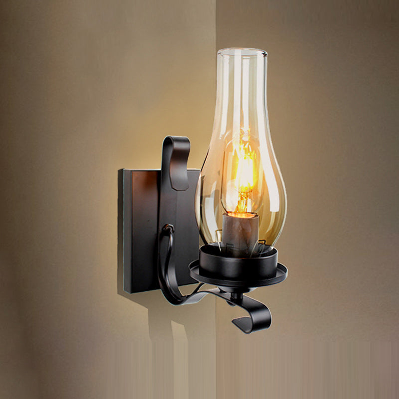 Oval Cylinder Rectangular Iron Wall Lamp