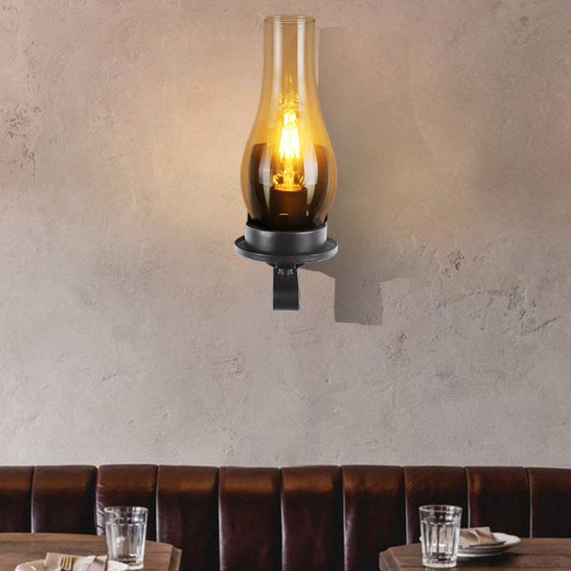 Oval Cylinder Rectangular Iron Wall Lamp