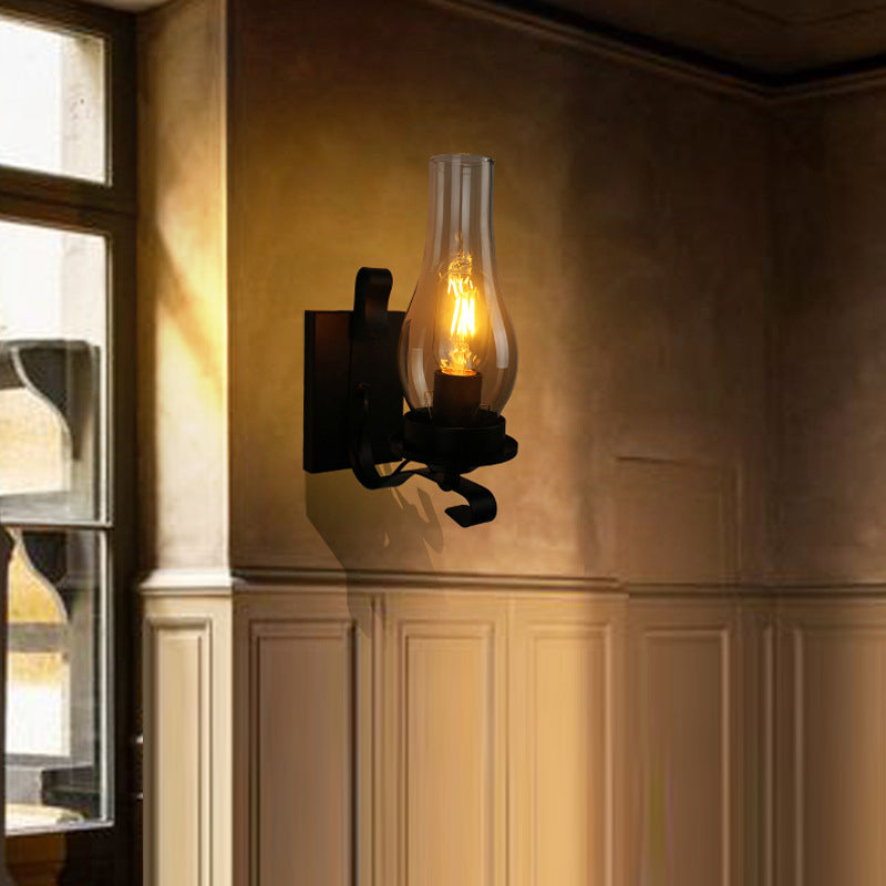 Oval Cylinder Rectangular Iron Wall Lamp